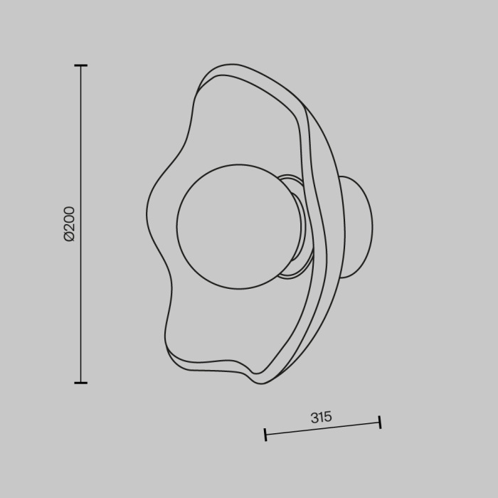 Бра Maytoni Miracle MOD207WL-01BS (mod207wl-01bs)
