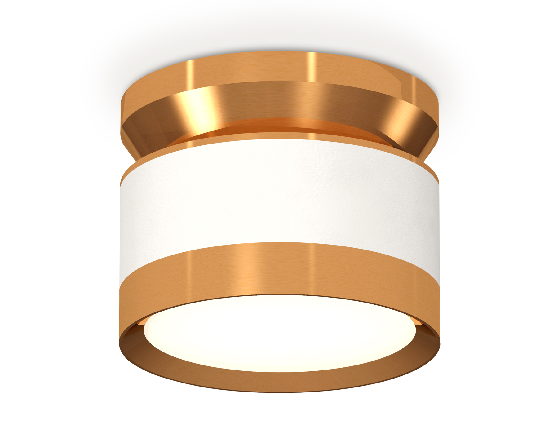 Комплект накладного светильника XS8101060 SWH/PYG белый песок/золото желтое полированное GX53 (N8909, C8101, N8124)