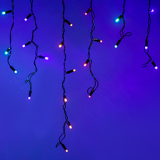 Светодиодная гирлянда ARD-EDGE-CLASSIC-2400x600-BLACK-88LED-LIVE RGB (230V, 6W) (Ardecoled, IP65) 026015