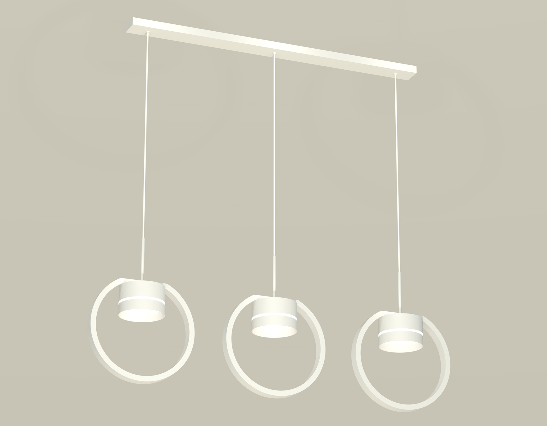 Комплект подвесного светильника с акрилом XB9106152/3 SWH/FR белый песок/белый матовый GX53 (C9106, N8461)