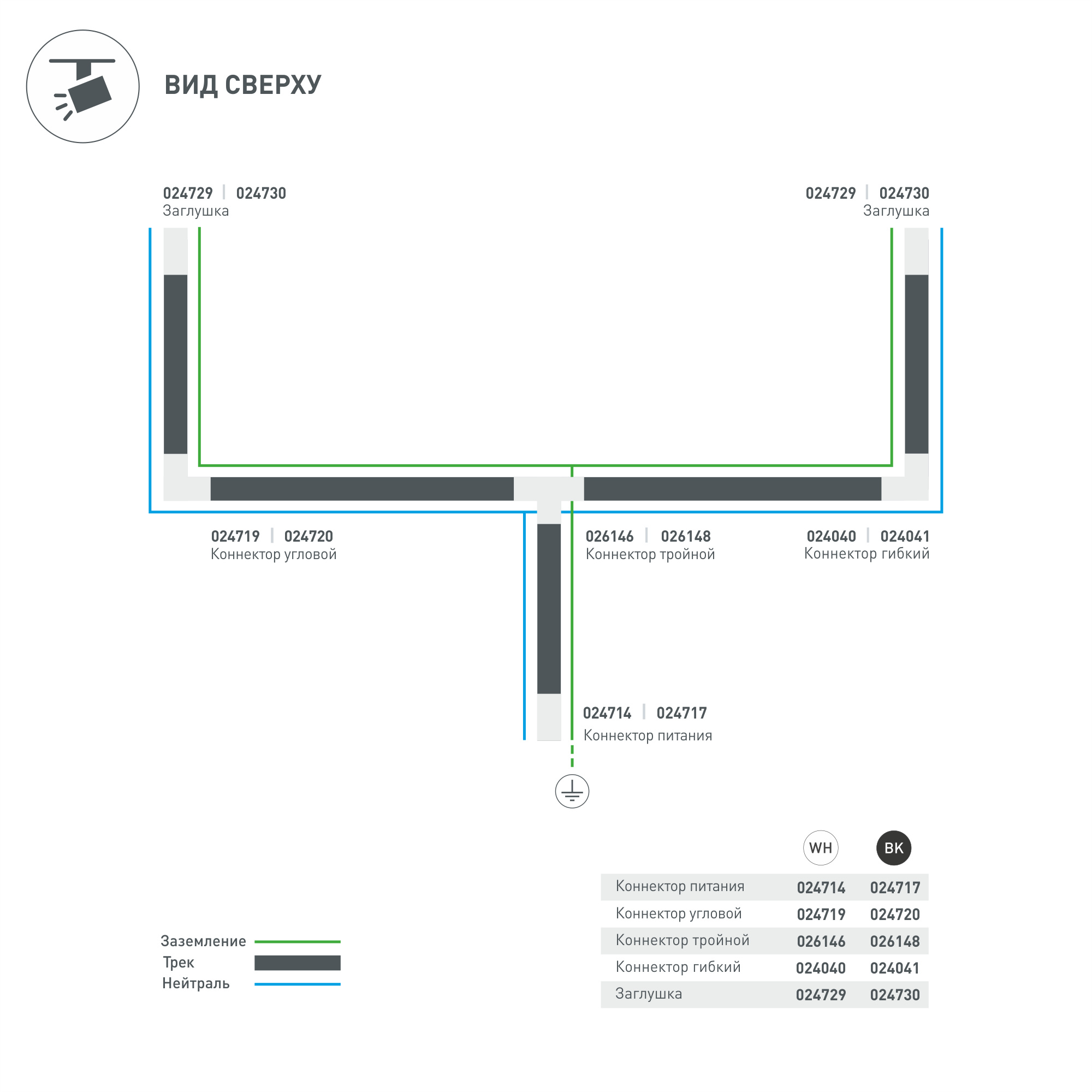 Коннектор тройной LGD-4TR-CON-EXT-R1-WH (C) (Arlight, IP20 Пластик, 3 года) 026146