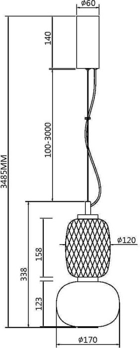 Подвесной светильник Maytoni Pattern MOD267PL-L18G3K (mod267pl-l18g3k)