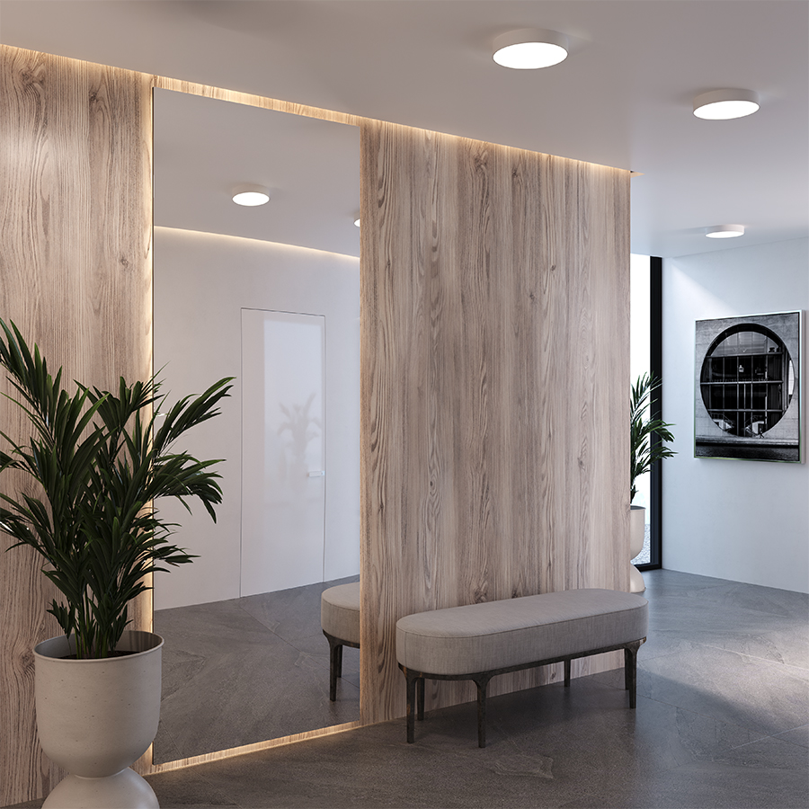 Накладной светодиодный светильник Ledron LTD0291-30W-Y 3000K Triac Dim White (2722)