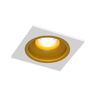 Встраиваемый светодиодный светильник LEVEL SQ White-Gold TRIAC 4000K (10656)