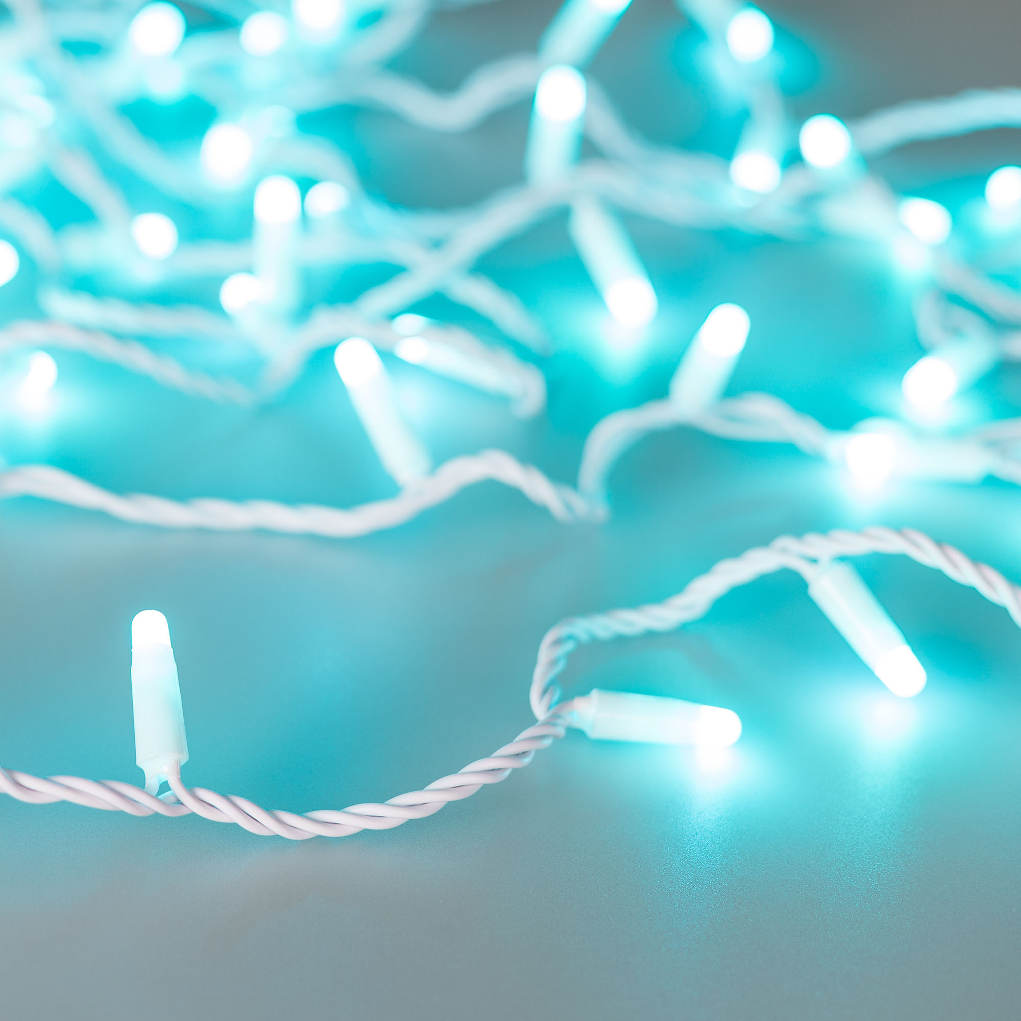 Светодиодная гирлянда ARD-STRING-CLASSIC-20000-WHITE-200LED-MILK-SYNC RGB (230V, 13W) (Ardecoled, IP65) 028206