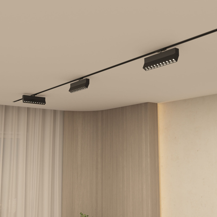 Трековый светильник однофазный 220V Denkirs Edder DK6646-BK (dk6646-bk)