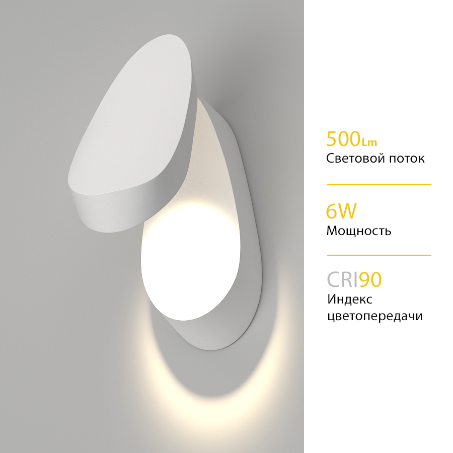 Настенный светодиодный светильник GLORY White (10101)