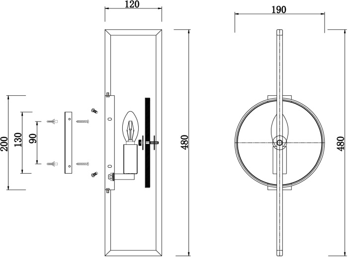 Бра Marmo MOD099WL-01G (mod099wl-01g)