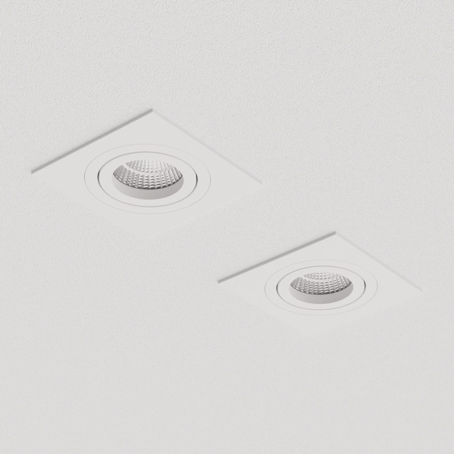 Встраиваемый поворотный светильник под сменную лампу Ledron AO10421 White (2357)