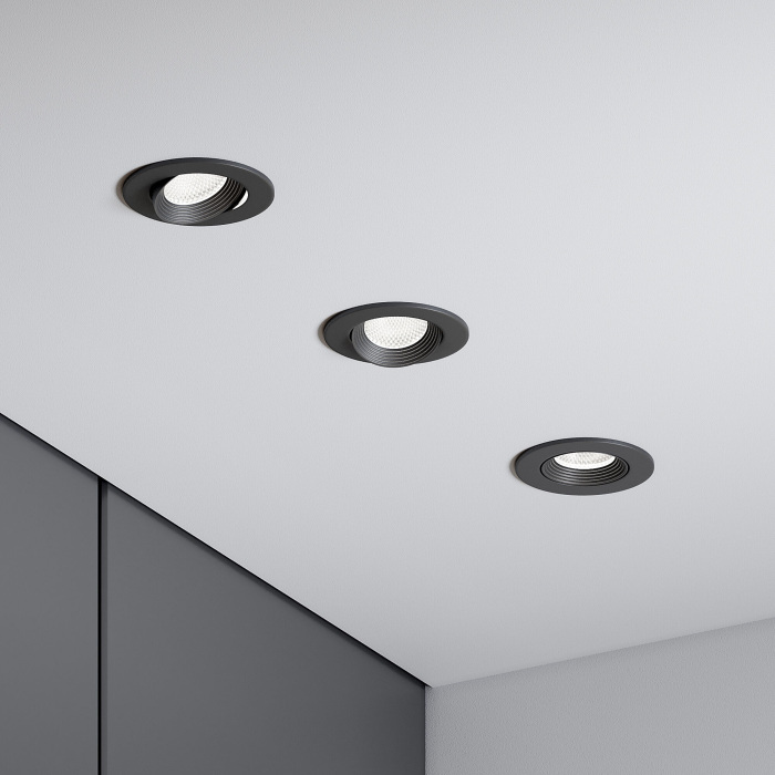 Светильник встраиваемый светодиодный Elektrostandard Even 25094LED 7W 4000K черный (a065459)