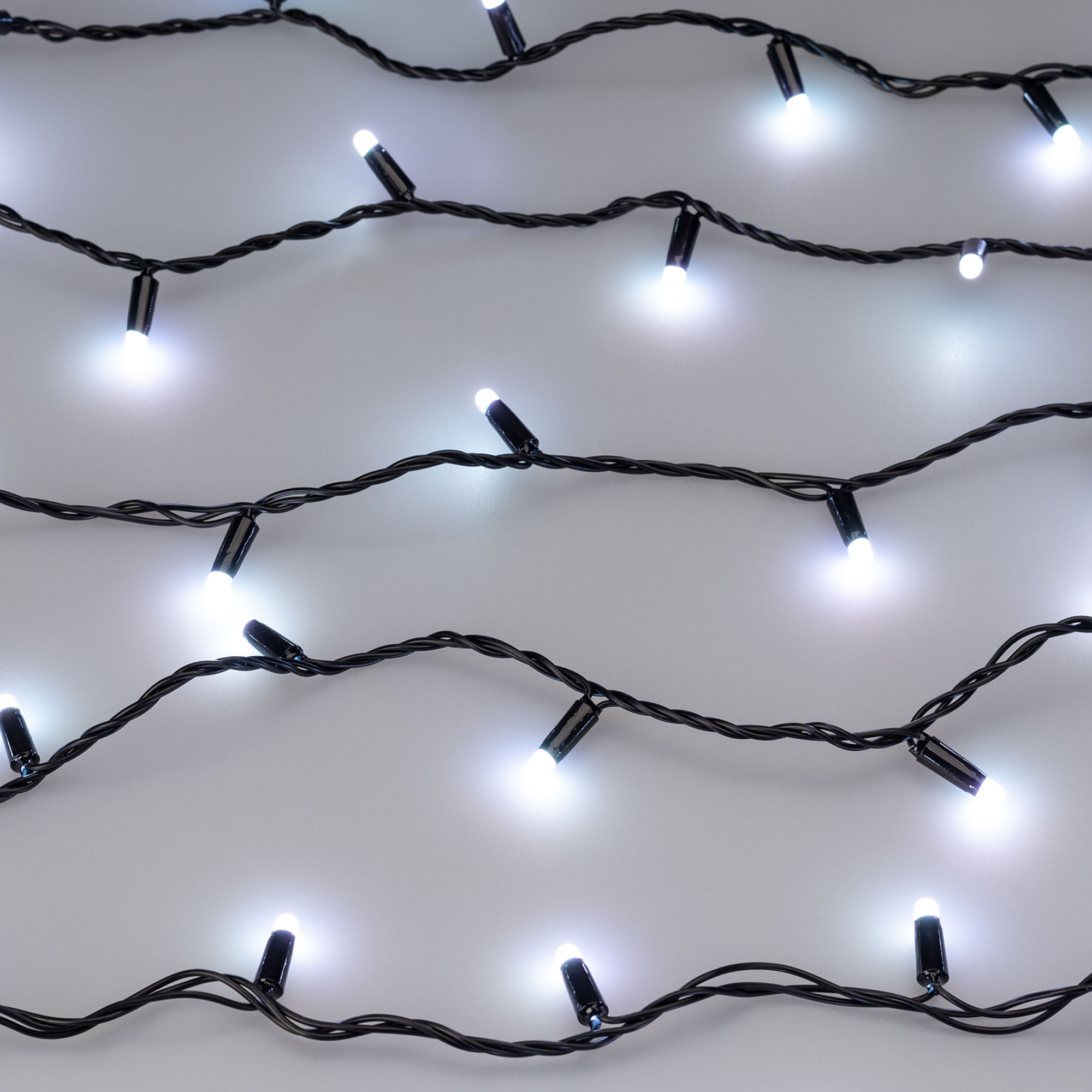 Светодиодная гирлянда ARD-STRING-CLASSIC-10000-BLACK-100LED-MILK-SYNC RGB (230V, 6.5W) (Ardecoled, IP65) 028214