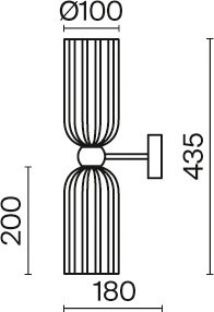 Бра Antic MOD302WL-02GR (mod302wl-02gr)