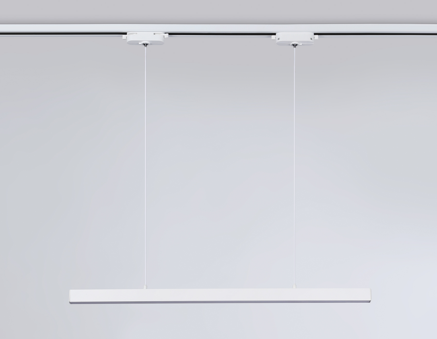 Трековый однофазный подвесной светодиодный светильник GL6783 WH белый LED 24W 4200K 600*22*1025