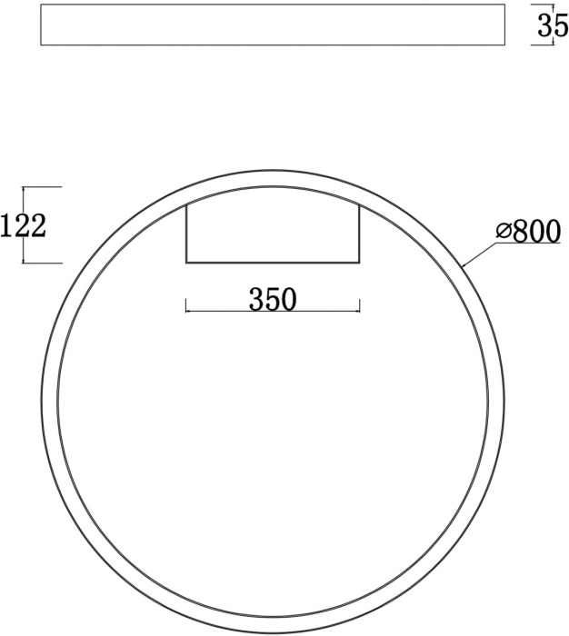 Потолочный светильник светодиодный Rim MOD058CL-L50B4K (mod058cl-l50b4k)
