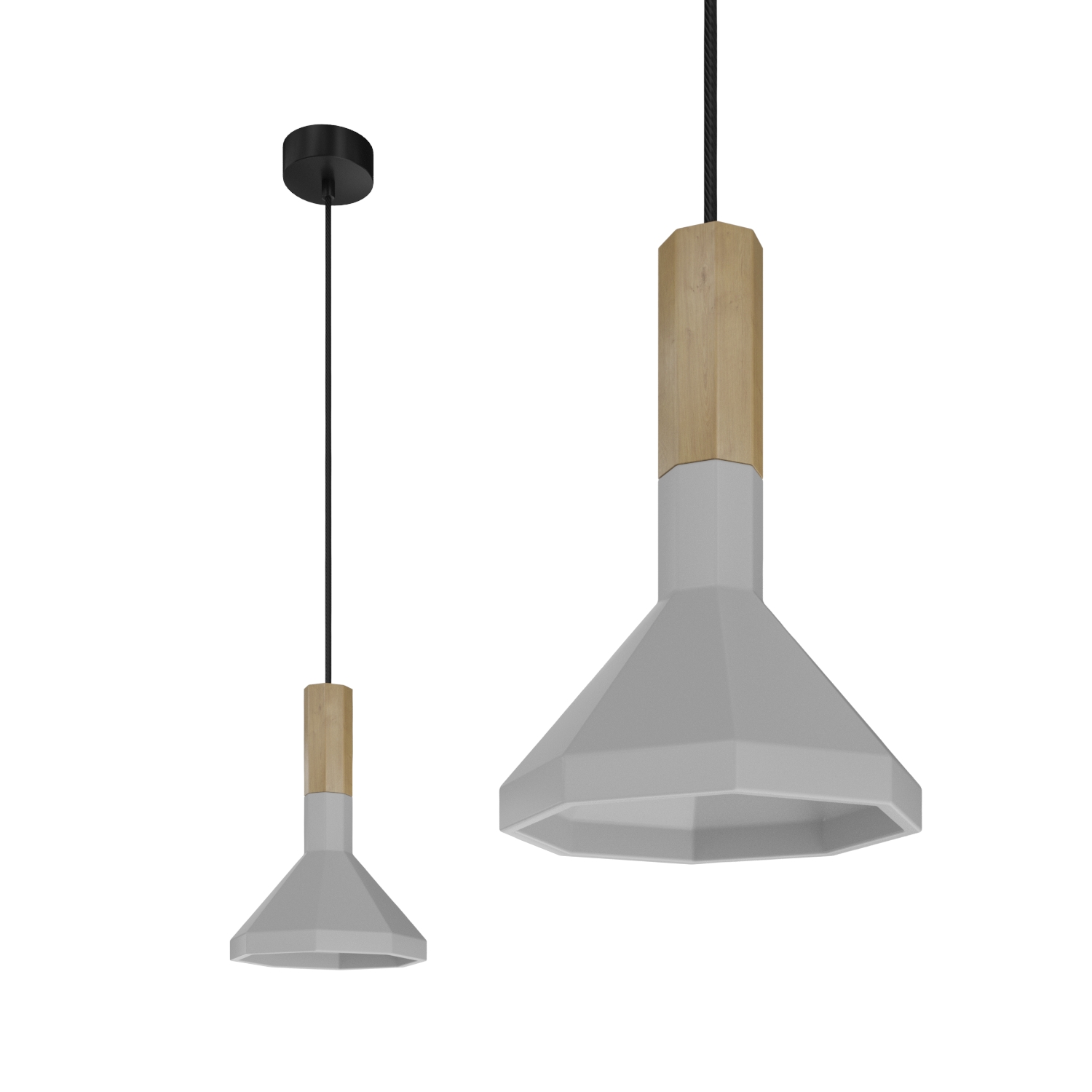 Подвесной накладной светильник Ledron SCOPE C Wood 130 (4952)