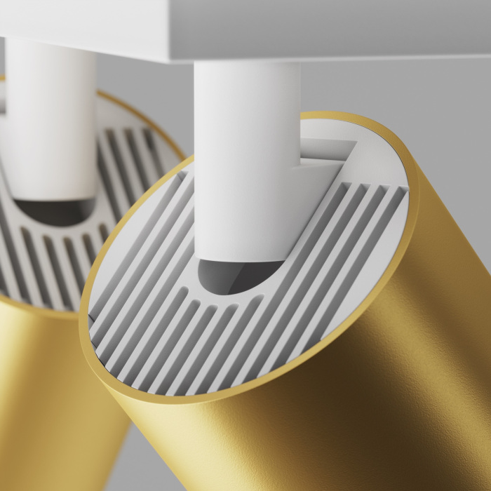 Потолочный светильник FOCUS S GU10 2x10Вт Maytoni Technical C051CL-U-2WMG (c051cl-u-2wmg)