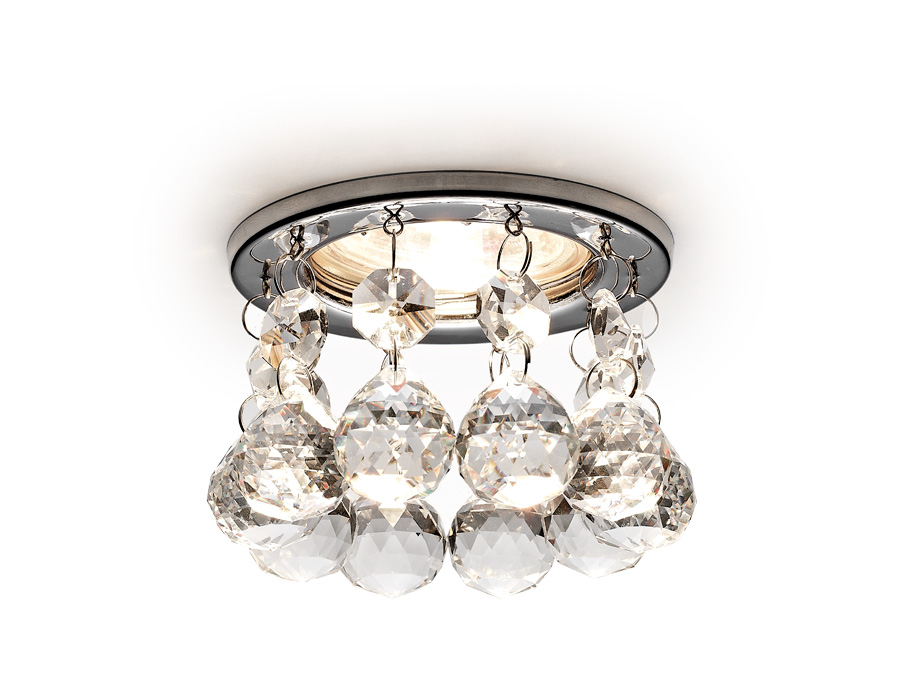 Встраиваемый точечный светильник MR16 с хрусталем K2051 CH/CL хром/прозрачный MR16