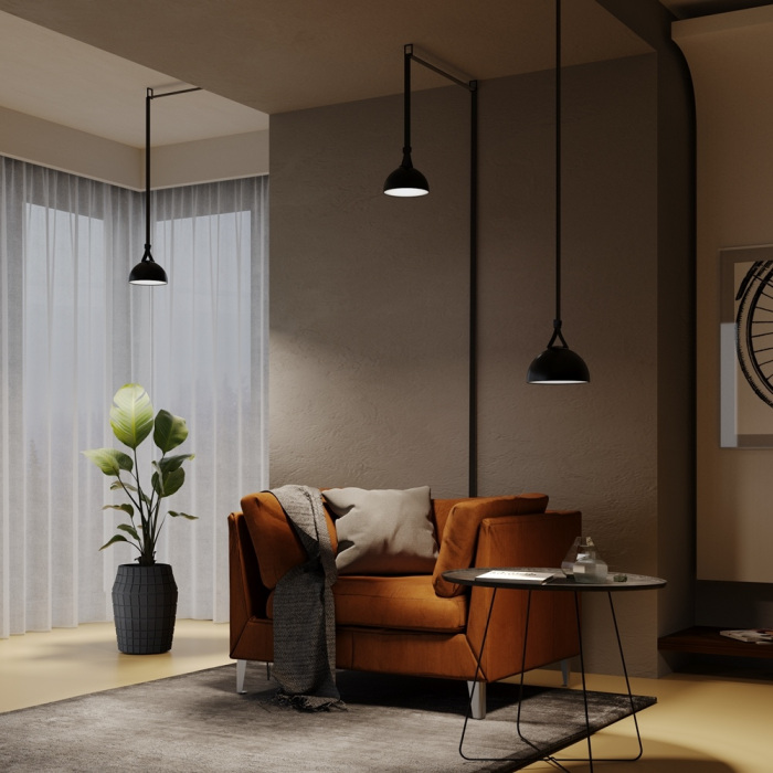 Трековый светильник Maytoni Bowl Parity TR126B-20W4K-B 48V 4000K 20Вт черный (tr126b-20w4k-b)