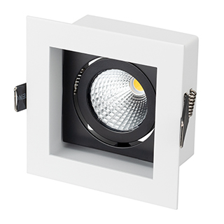 Светильник CL-KARDAN-S102x102-9W Day (WH-BK, 38 deg) (Arlight, IP20 Металл, 3 года) 024125
