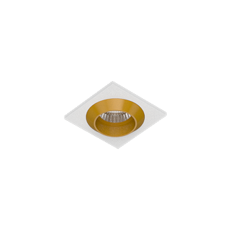 Встраиваемый светодиодный светильник Ledron GIZA MINI SQ White-Gold (2088)