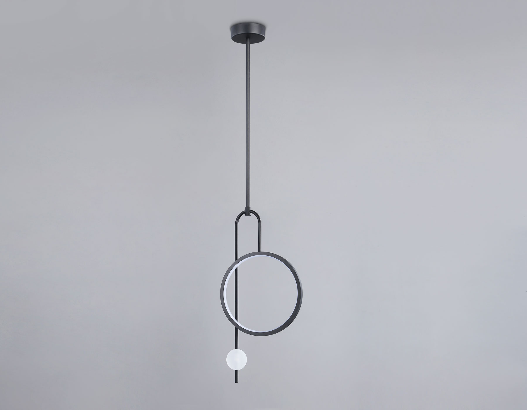 Подвесной светодиодный светильник FL66435 BK черный 4200K 13W 240*60*1580 (Без ПДУ)