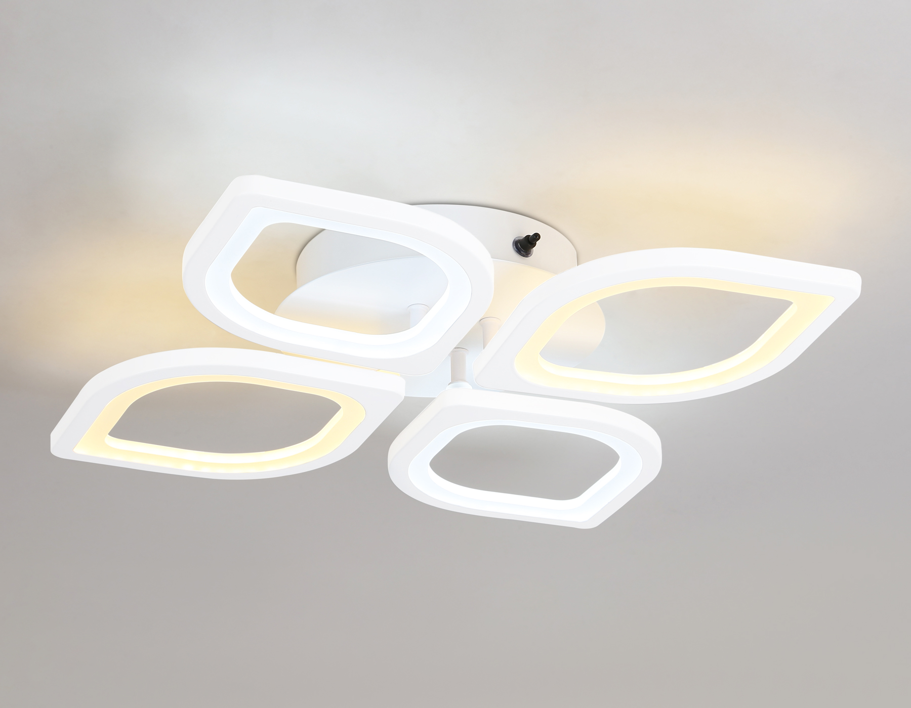 Потолочный светодиодный светильник с пультом FA4488/4 WH белый 4200K/3000K+6400K/6400K+3000K 62W 500*500*150 (ПДУ ИК)