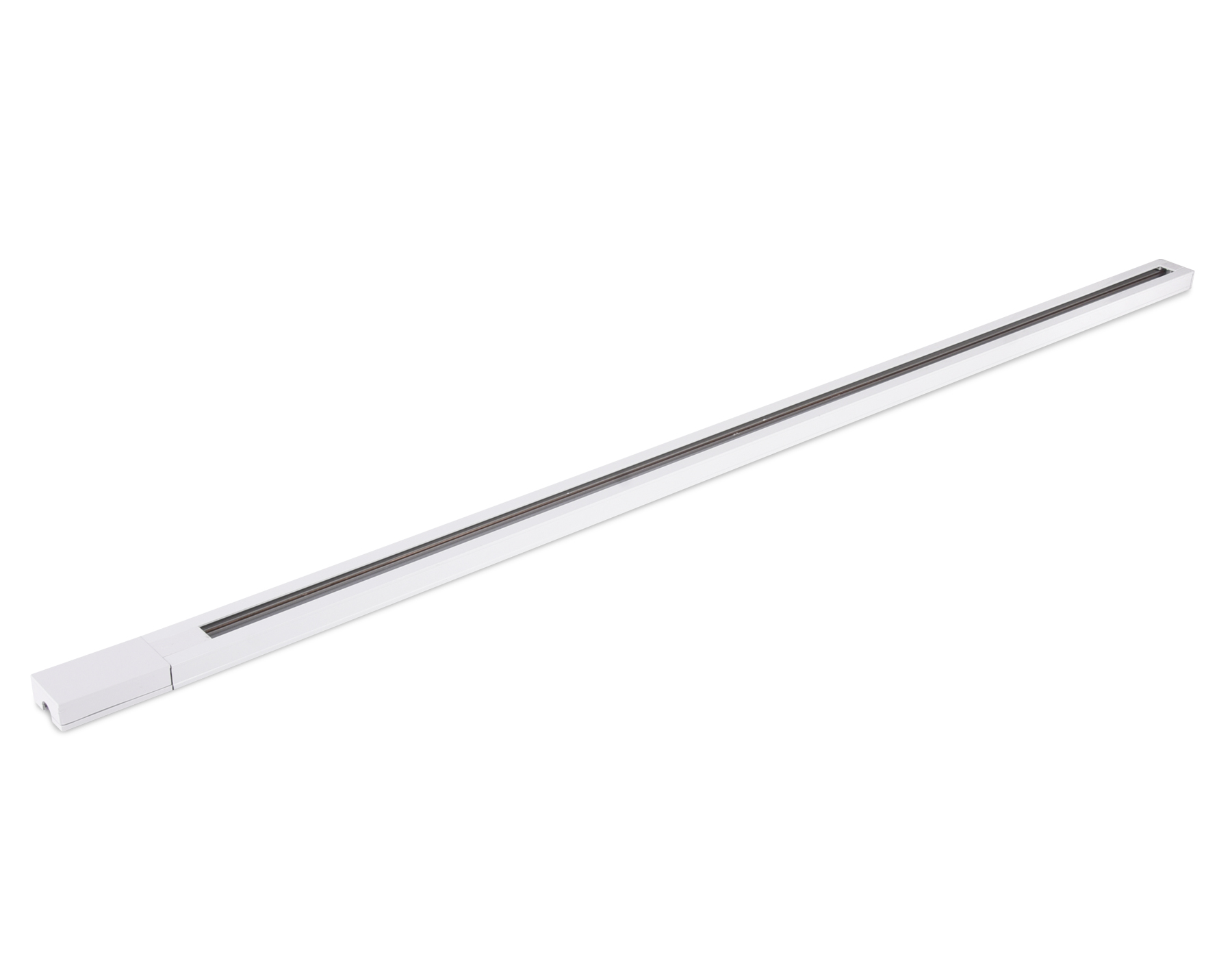 Трековый шинопровод однофазный 1м, с сетевым вводом и заглушкой GL7001 WH белый трековый шинопровод однофазный 1 м