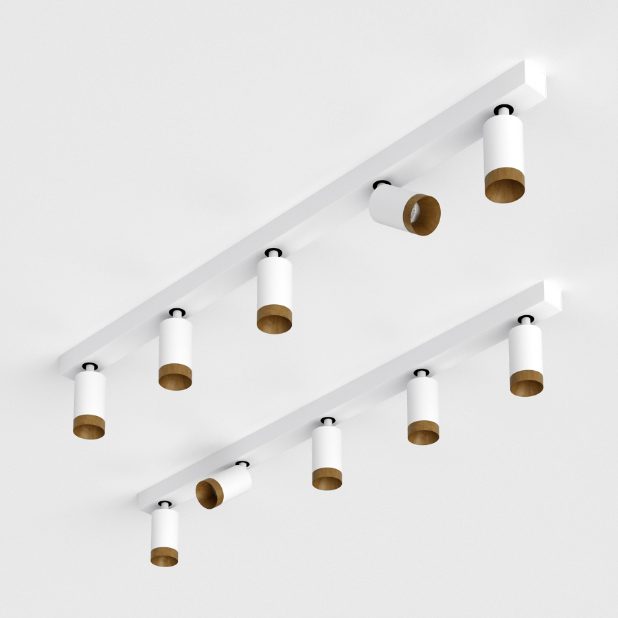 Накладной светодиодный светильник Ledron SAGITONY E5 S60 Wooden White (10178)