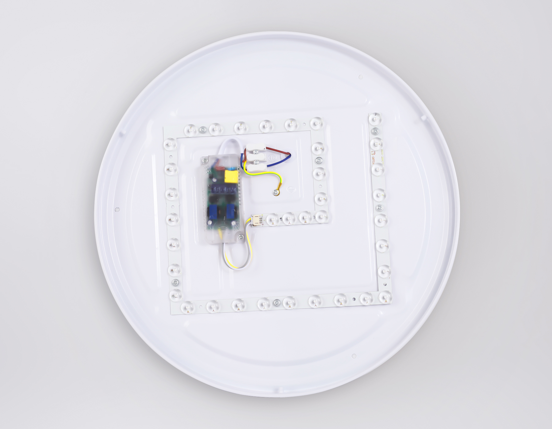 Потолочный светодиодный светильник с пультом FZ1322 GR/LWD серый/светлое дерево IP20 60W D490*80 (ПДУ ИК)