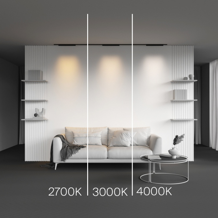 Трековый светильник магнитный 20W 24V Maytoni Points TR193-1-20W27K-M-B (tr193-1-20w2_7k-m-b)