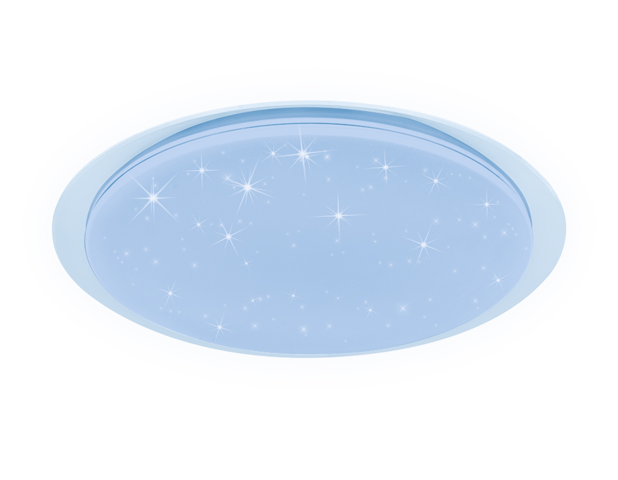 Светодиодный светильник c подсветкой RGB FF470 WH белый 60W D450*70 (ПДУ ИК)