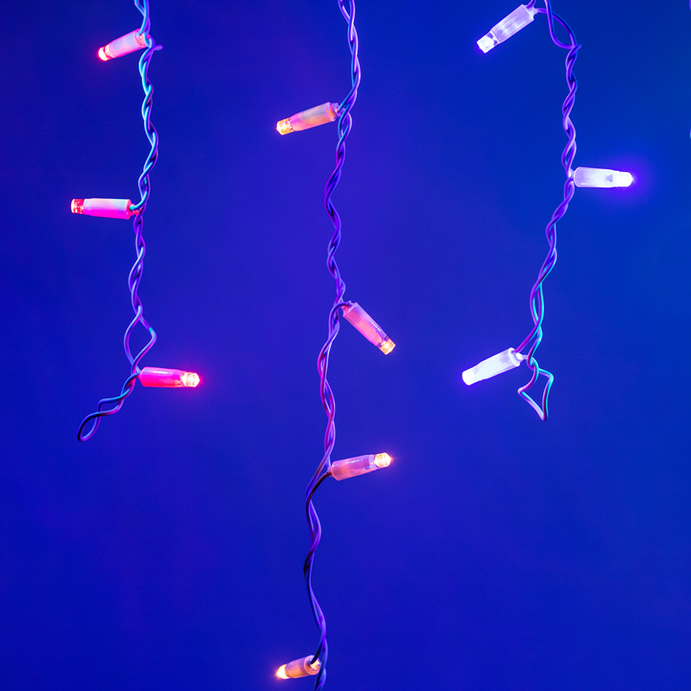 Светодиодная гирлянда ARD-EDGE-CLASSIC-2400x600-WHITE-88LED-LIVE RGB (230V, 6W) (Ardecoled, IP65) 026022