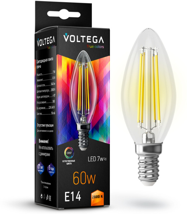Лампочка светодиодная Cangle E14 7W High CRI 7152 (voltega_7152)
