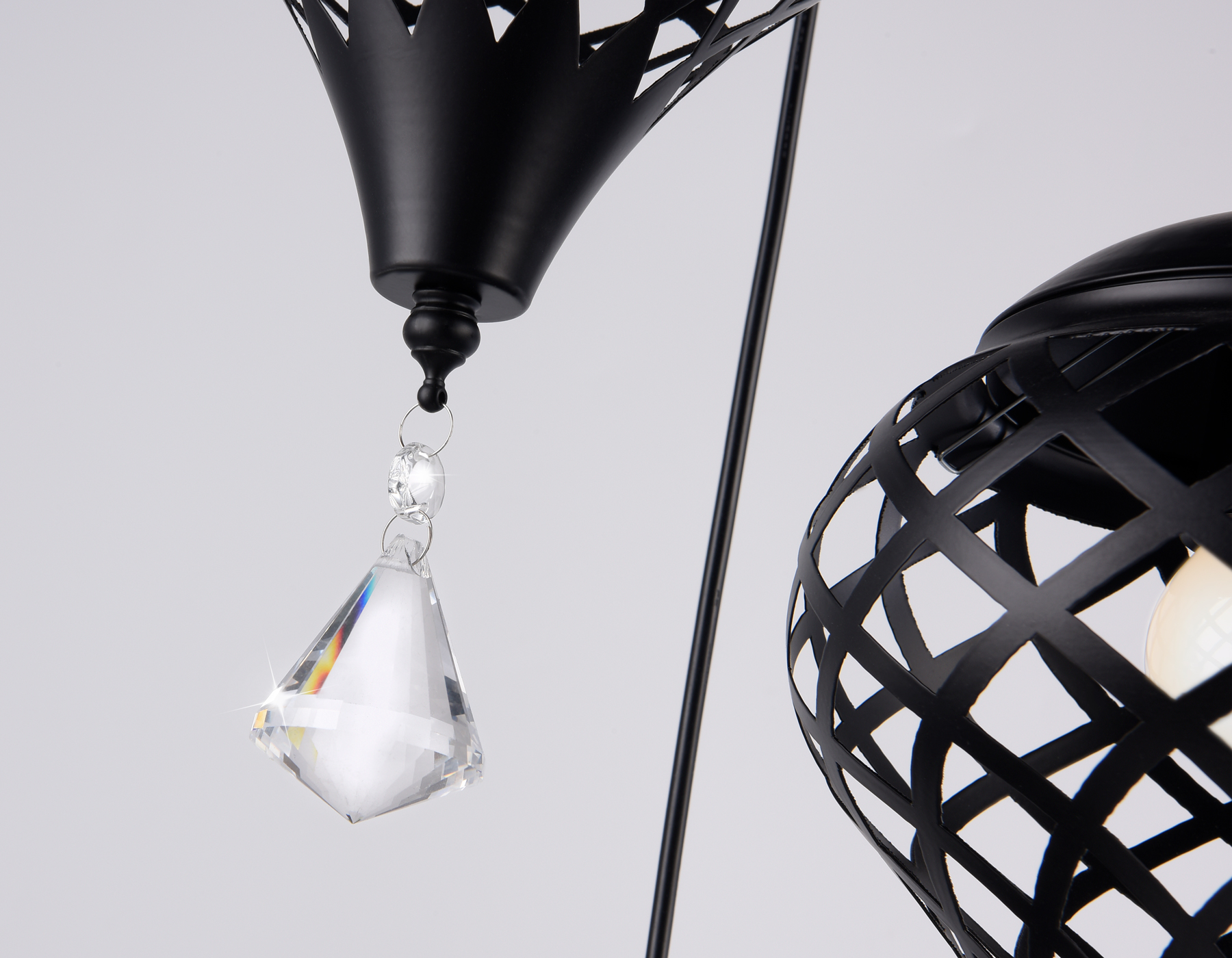 Подвесной светильник TR8444/3 BK черный E27/3 max 40W D350*800