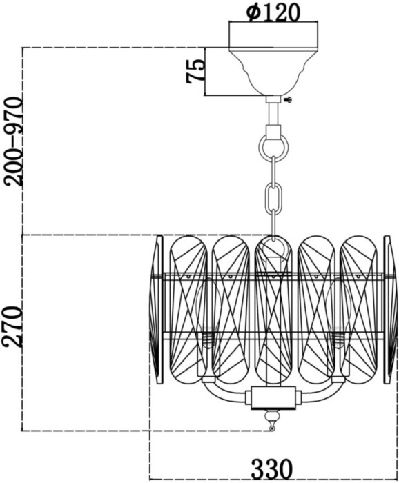 Подвесная люстра Suite MOD122PL-03BS (mod122pl_03bs)