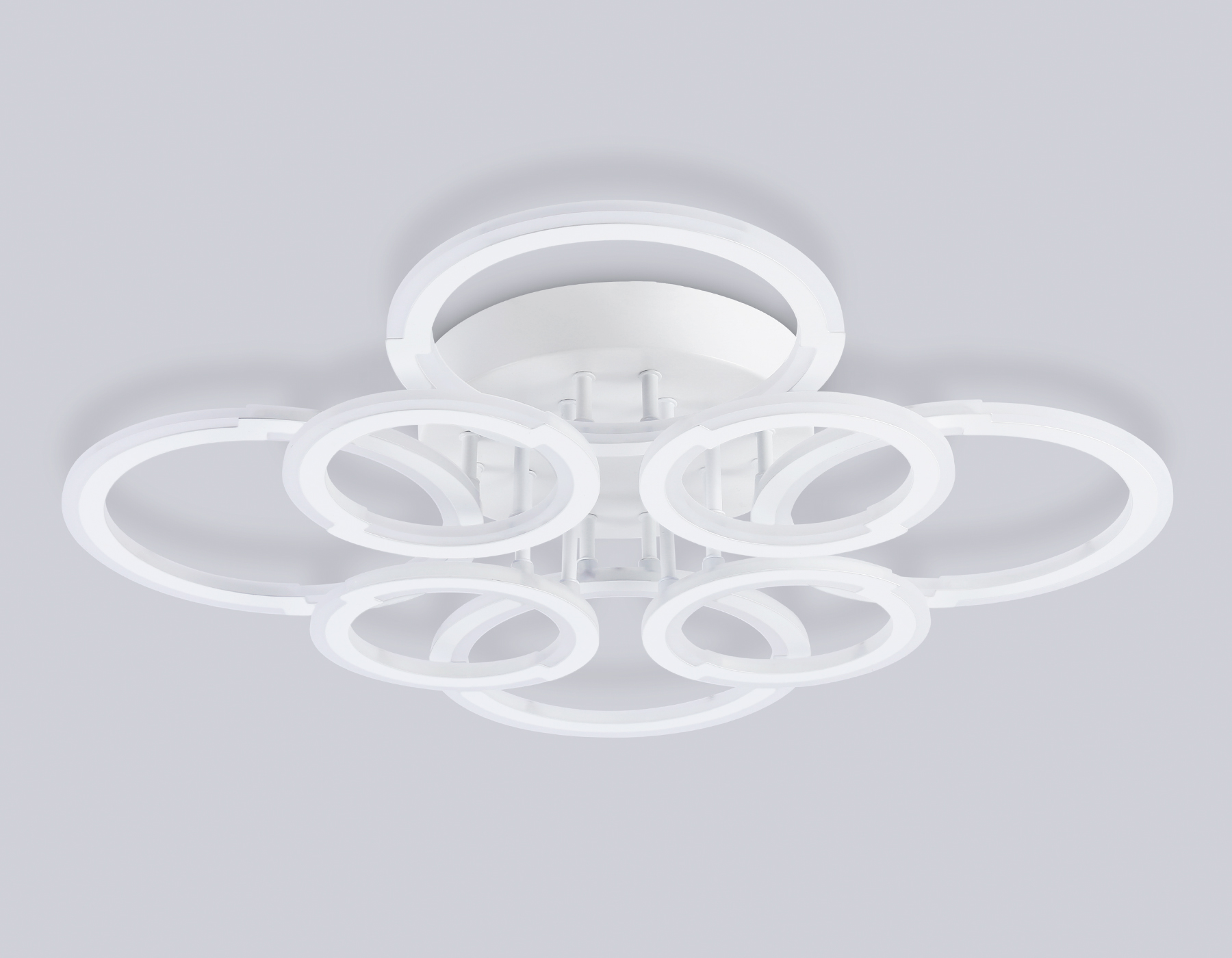 Светильник светодиодный потолочный FA8945/4+4 WH белый 106W 3000-6000K D670*120 (ПДУ ИК)