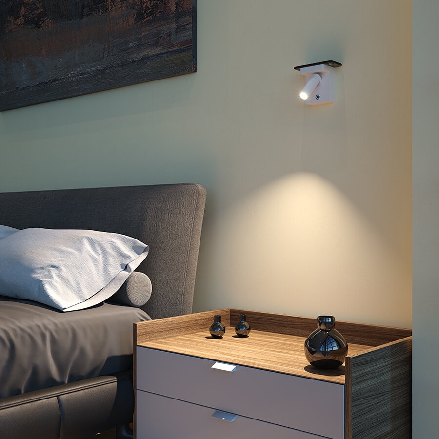 Настенный светодиодный светильник Ledron ENERGY Dim White-Black (9533)