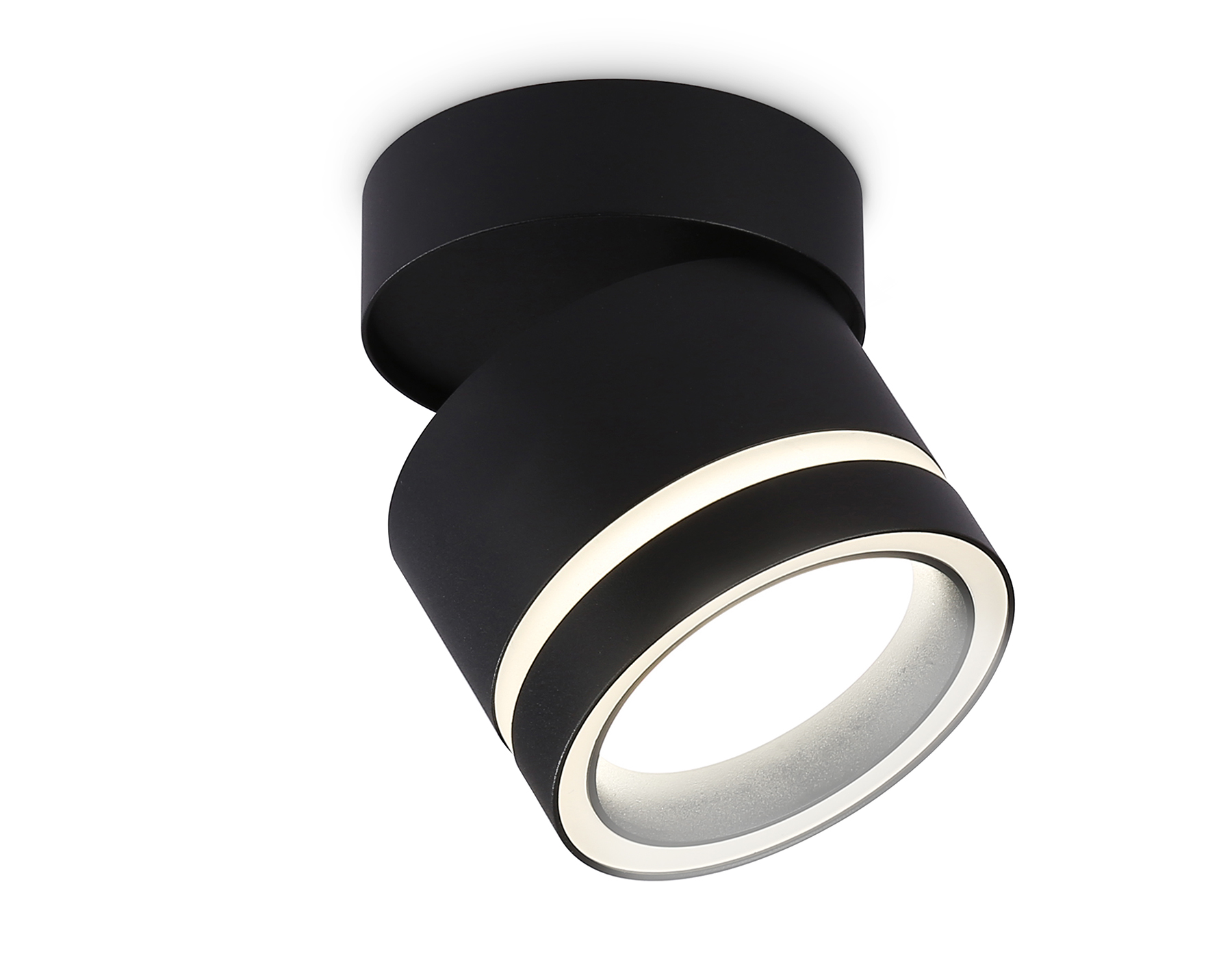 Накладной поворотный точечный светильник GX53 TA1445 BK/FR черный/белый матовый GX53 max 12W D85*90