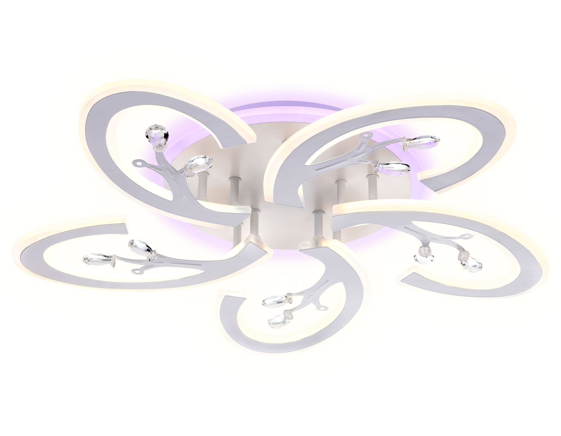 Потолочный светодиодный светильник с пультом FA512/5 WH белый 120W 610*580*80 (ПДУ РАДИО 2.4G)