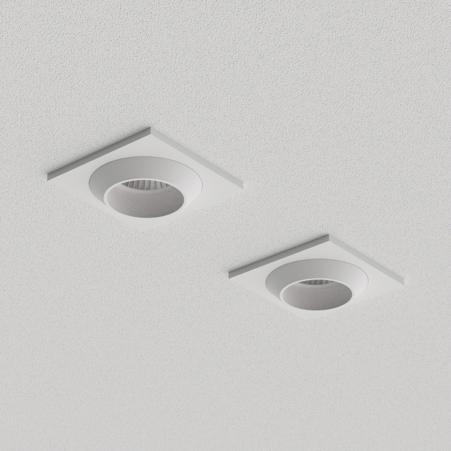 Встраиваемый светодиодный светильник Ledron GIZA MINI SQ White (2086)