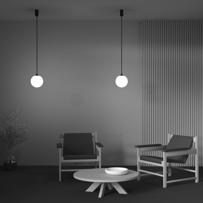 Подвесной светильник LUNA 3000K 1x5Вт 360 LED Maytoni Technical P039PL-5W3K-20-B (p039pl-5w3k-20-b)