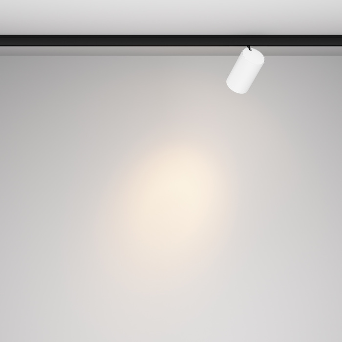 Трековый светильник магнитный 9Вт 24V Maytoni Focus Led TR187-1-9W3K-M-BW (tr187-1-9w3k-m-bw)