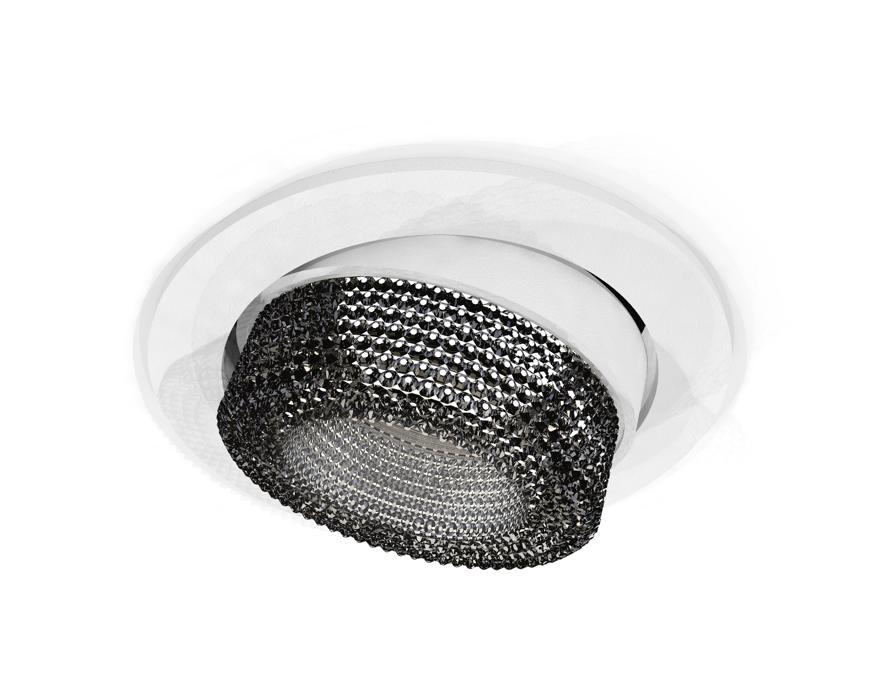 Комплект встраиваемого поворотного светильника XC7651061 SWH/BK белый песок/тонированный MR16 GU5.3 (C7651, N7192)