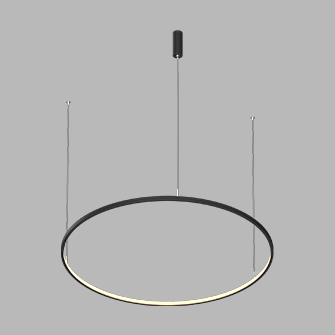 Подвесной светодиодный светильник LED ROUND R800 Black (9993)