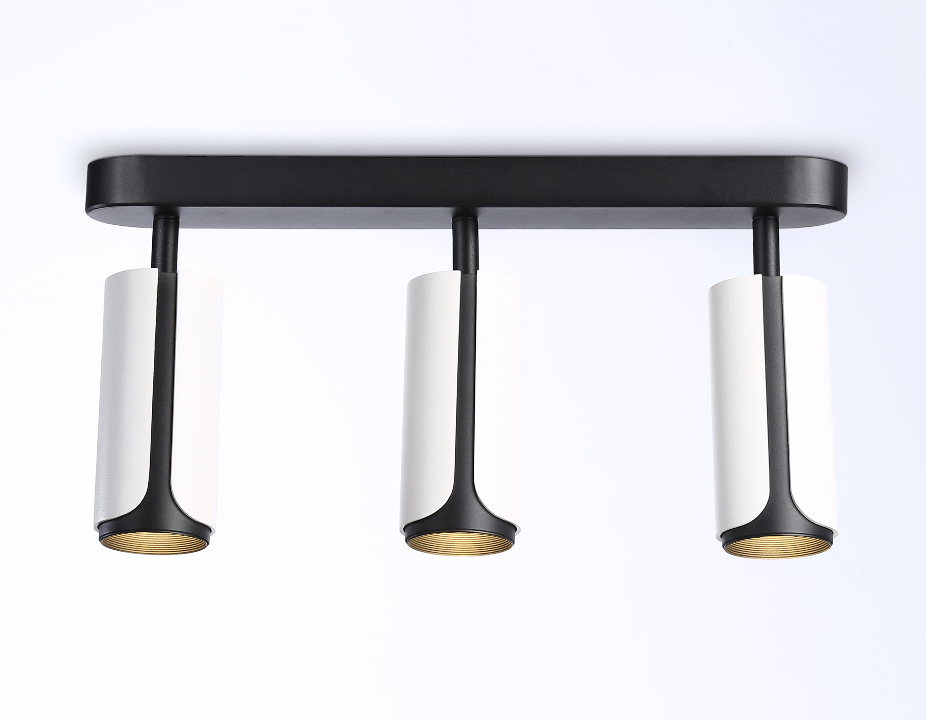 Настенно-потолочный поворотный спот со сменной лампой GU10 TN51603/3 WH/BK белый/черный GU10/3 380*60*195