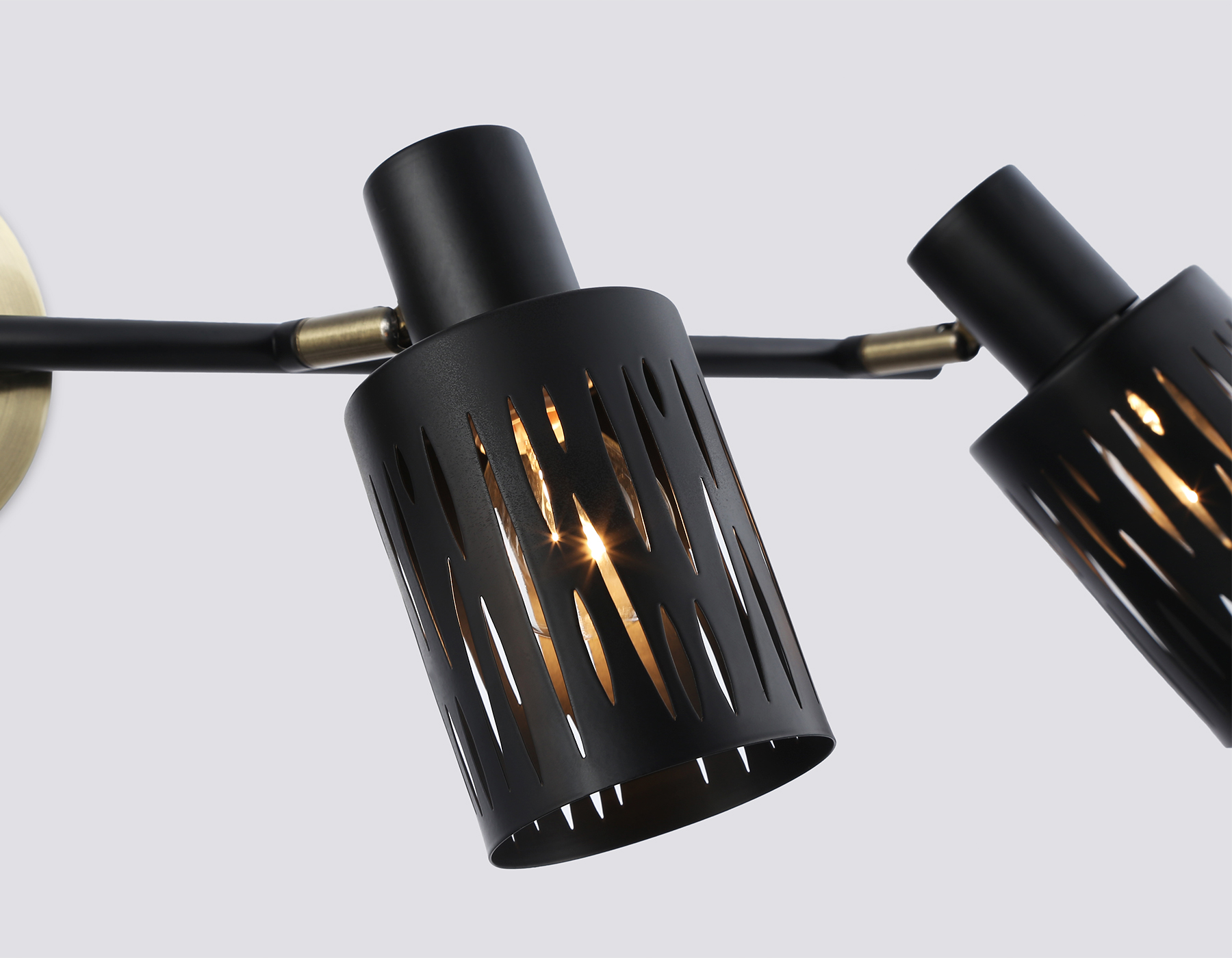 Настенно-потолочный спот в стиле лофт TR8670/4 BK/SB чёрный/бронза E14/4 max 60W 760*100*190