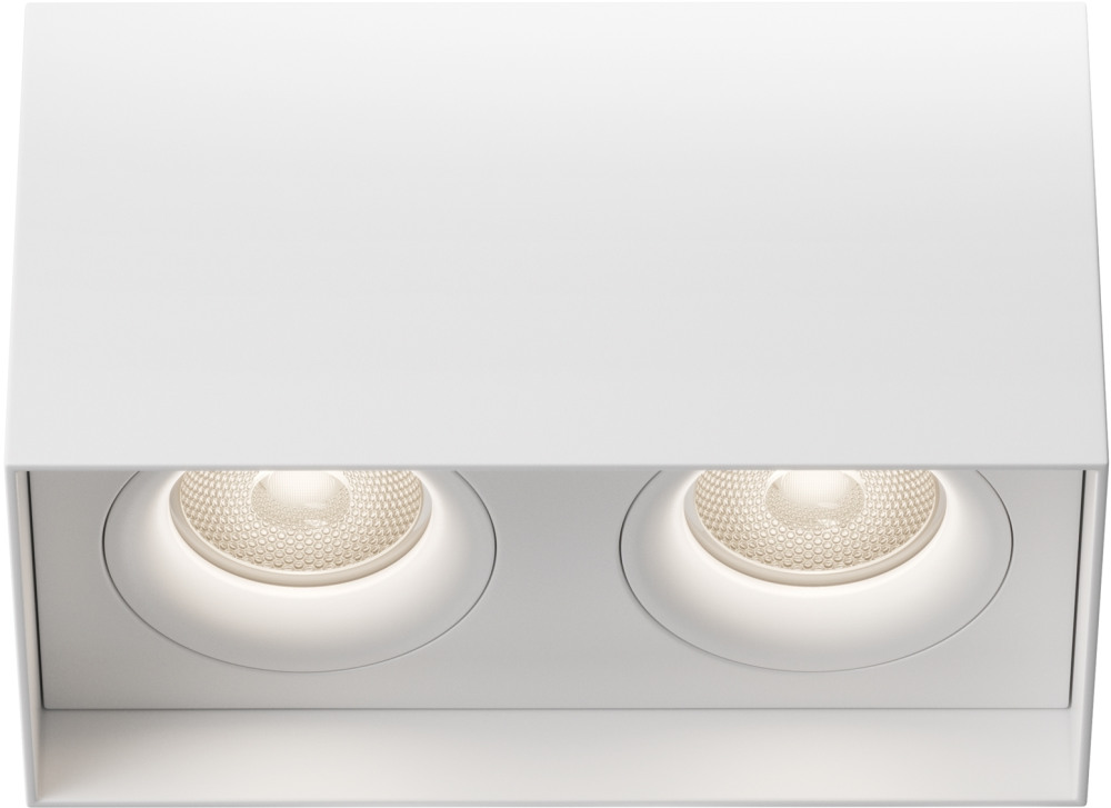 Накладной потолочный светильник Slim GU10 2x50Вт Maytoni Technical C015CL-02W (c015cl-02w)