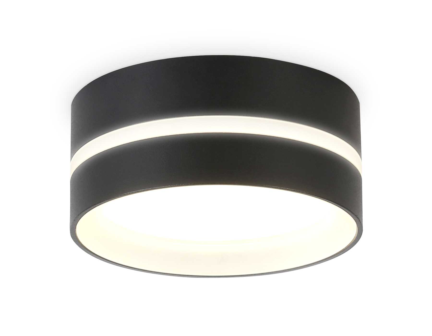 Накладной светильник со сменной лампой GX53 TN5389 SBK/FR черный песок/белый матовый GX53 IP44 D85*41