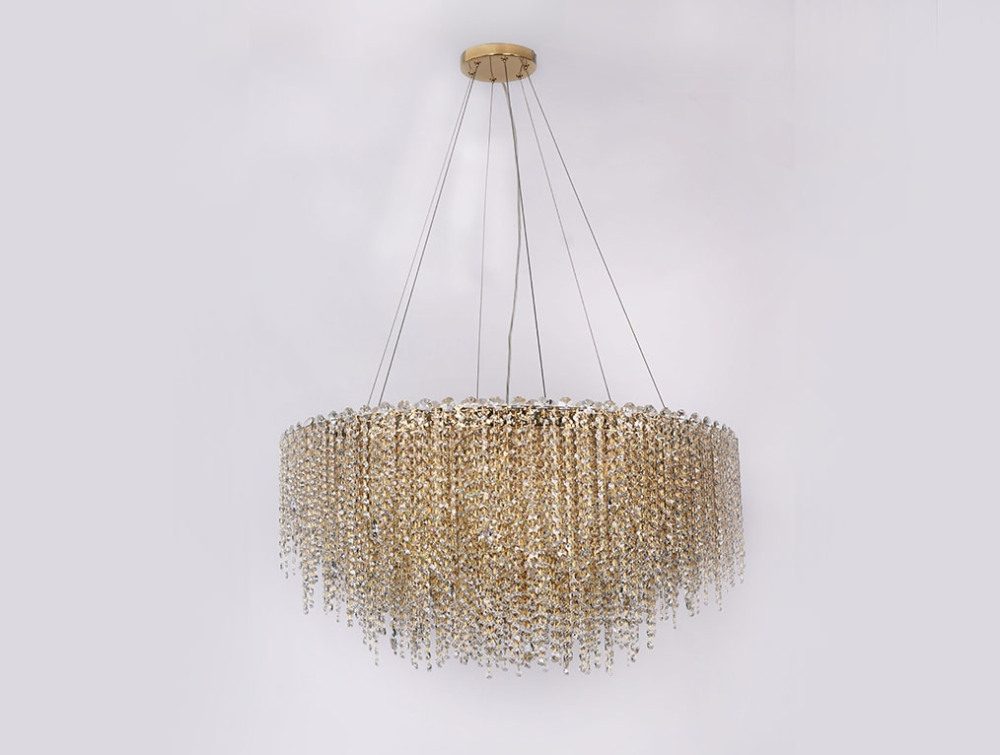 Подвесная люстра хрустальная 10933C gold (10933_c_gold)