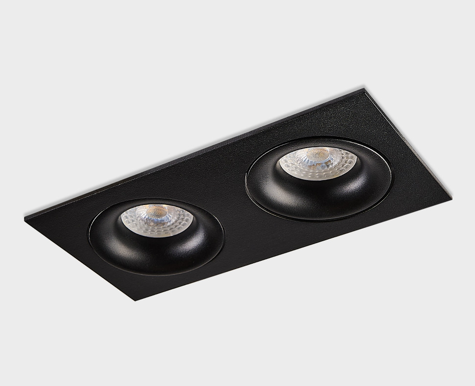 DE-202 black светильник встраиваемый